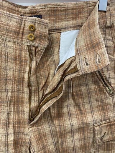 画像：RRL90s/三ツ星タグ/ショートパンツ/34/コットン/BRW/チェック3