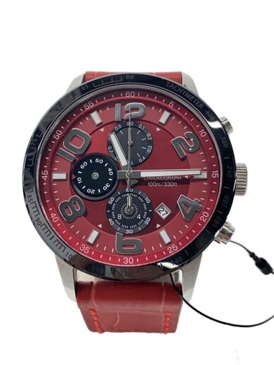 商品画像：クォーツ腕時計/アナログ/--/RED/RED/LU44 1