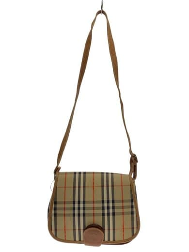 商品画像：ショルダーバッグ/--/BEG/チェック/シミ/角スレ有// 1
