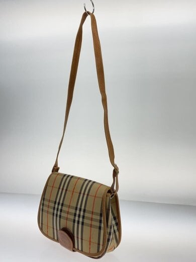 商品画像：ショルダーバッグ/--/BEG/チェック/シミ/角スレ有// 2