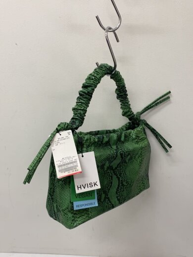 商品画像：HVISK/ハンドバッグ/--/GRN/パイソン柄 2