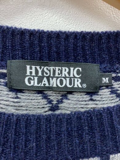 商品画像：ニット・セーター(厚手)/M/ウール/IDG/総柄/0263NS07 3