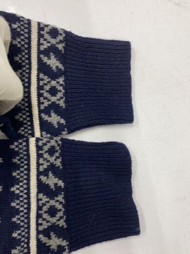 商品画像：ニット・セーター(厚手)/M/ウール/IDG/総柄/0263NS07 5