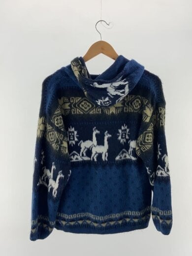 商品画像：ニット・セーター(厚手)/S/--/BLU/総柄 2