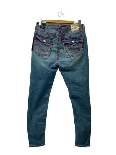 商品画像：スキニーパンツ/33/デニム/IDG/無地/タグ付き/ピンクステッチ// 2