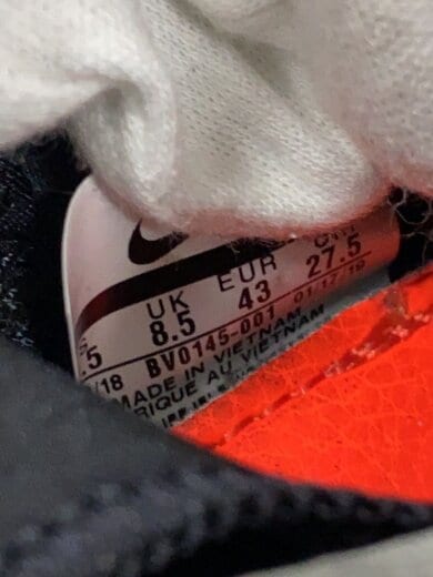 商品画像：AIR MAX 180 HI / AMBUSH/エアマックスハイアンブッシュ/ブラック/BV0145-001/27. 5