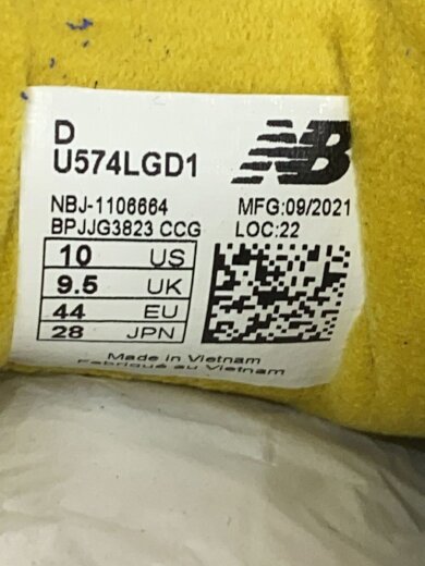 商品画像：ローカットスニーカー/28cm/YLW/U574LGD1/Bodega 5