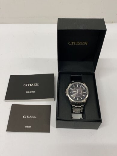 商品画像：ソーラー腕時計/アナログ/ステンレス/BLK/SLV/CB0011-69L/エコドライブ 6