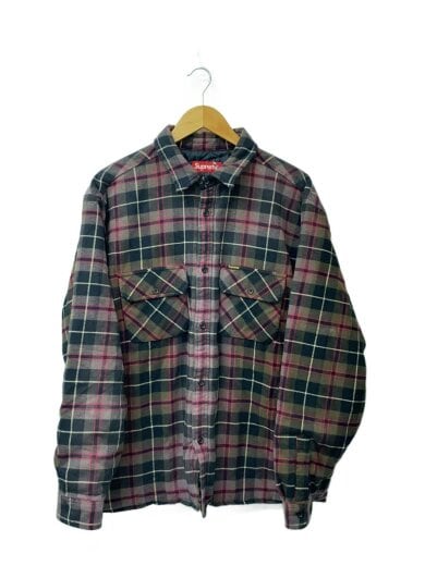 商品画像：長袖シャツ/L/コットン/BRW/チェック 1