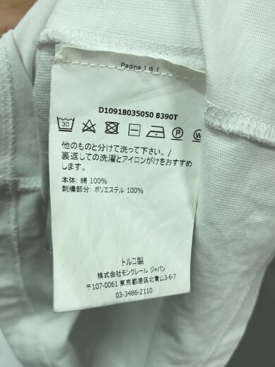 商品画像：Tシャツ/M/コットン/WHT/D10918035050 8390T 4