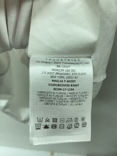 商品画像：Tシャツ/M/コットン/WHT/D10918035050 8390T 5