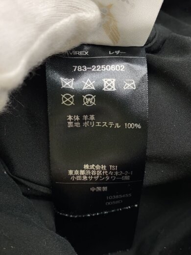 商品画像：ダブルライダースジャケット/M/羊革/BLK/783-2250602// 4