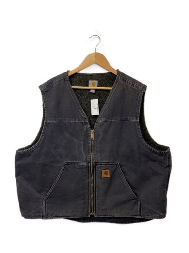 商品画像：ベスト/XXL/コットン/BLK/無地/ボアダック// 1