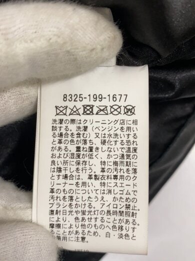商品画像：シングルライダースジャケット/XL/羊革/BLK/無地/8325-199-1677// 5