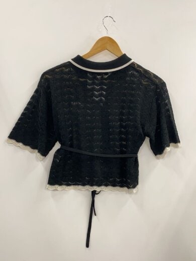 商品画像：半袖ブラウス/M/アクリル/BLK/225-702805-010-3// 2