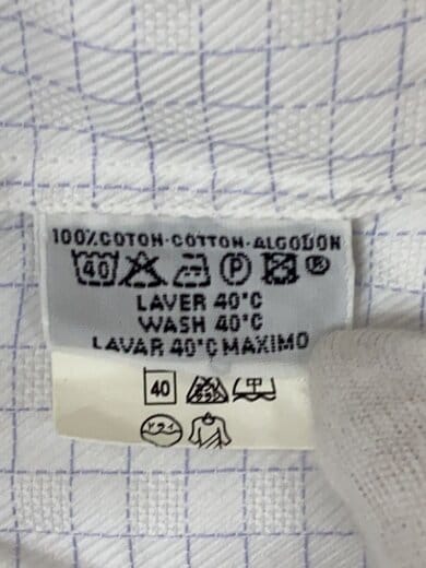 商品画像：シャツ/--/コットン/WHT/チェック 4