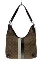 ホーボー_シグネチャー_ヘリテージストライプ_ベージュ/PVC/BEG/総柄