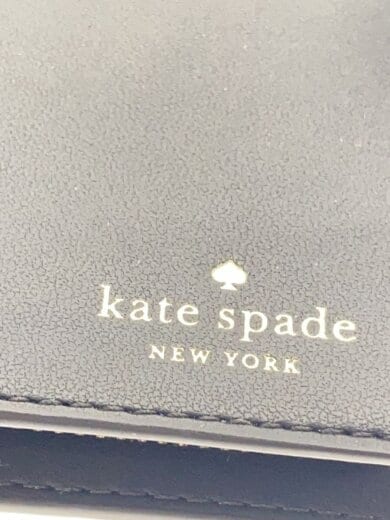 商品画像：2つ折り財布/レザー/BLK/無地/レディース 4