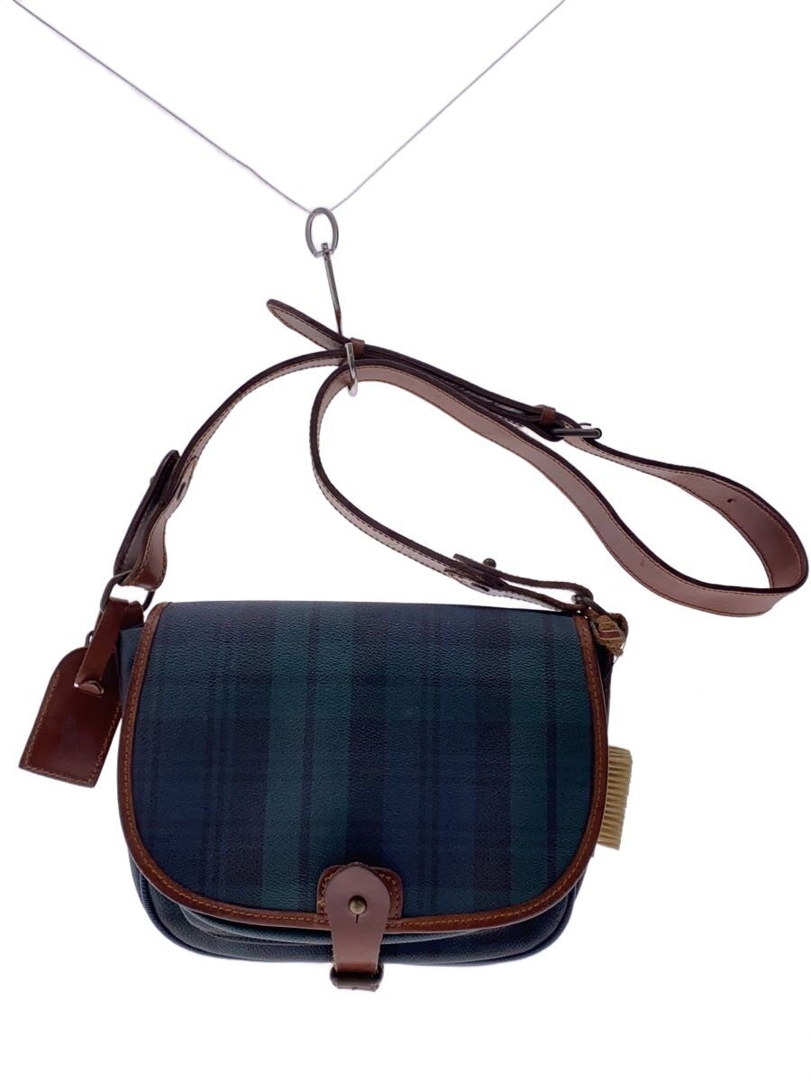 POLO RALPH LAUREN / ショルダーバッグ/レザー/GRN/総柄