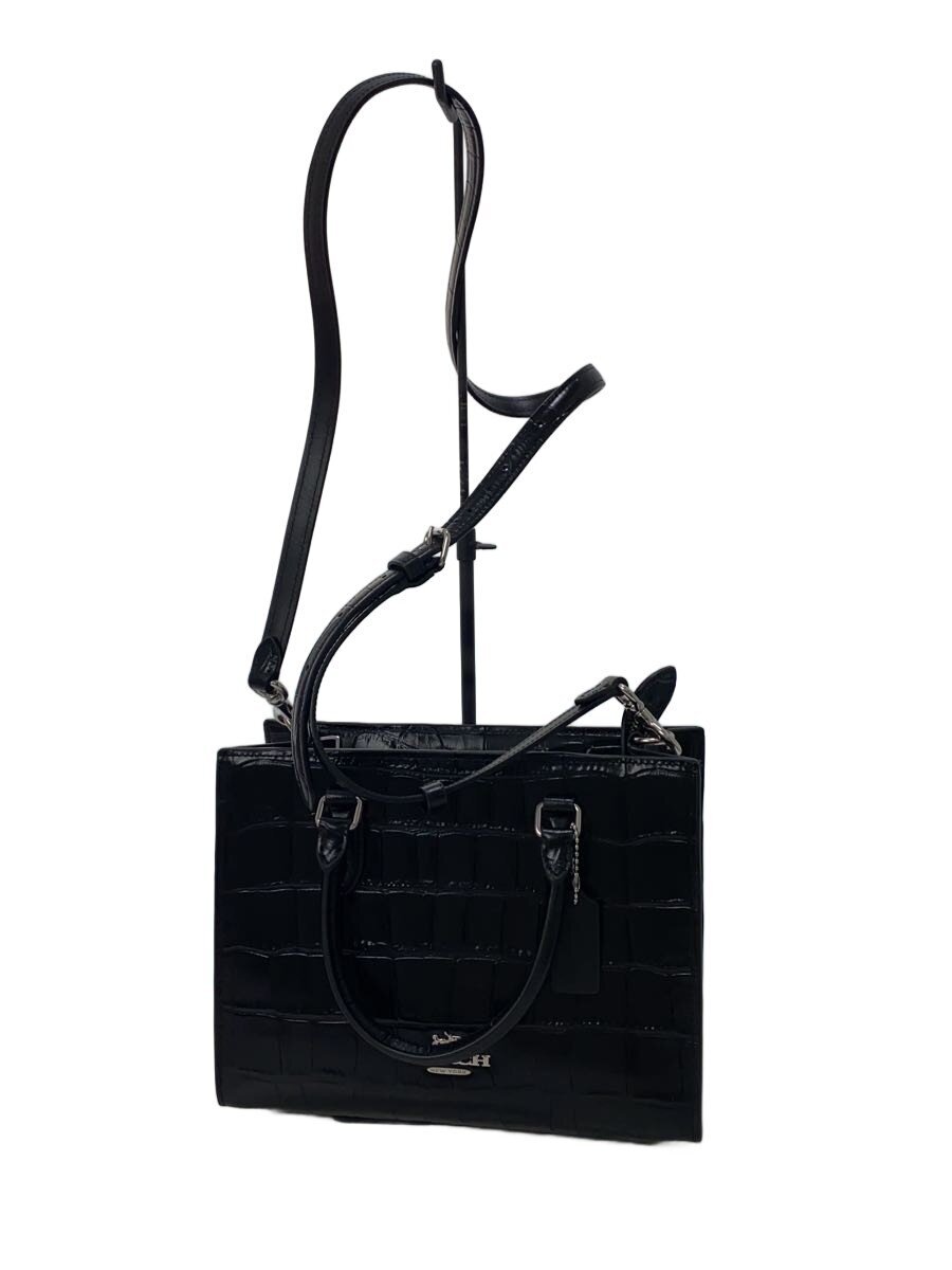 COACH / ショルダーバッグ/レザー/BLK/CY669/マギースモールトート//