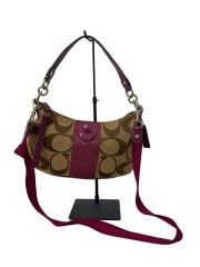 ストライプ・デミ・クロスボディ_シグネチャー_ベージュ/--/BEG