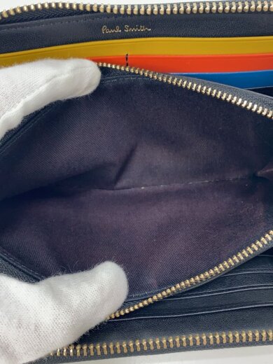 商品画像：長財布/レザー/BLK/無地/メンズ 5