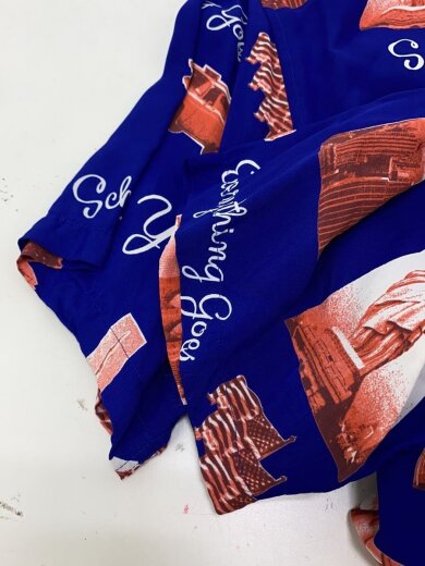 商品画像：半袖シャツ/M/レーヨン/BLU/総柄/3195021 6