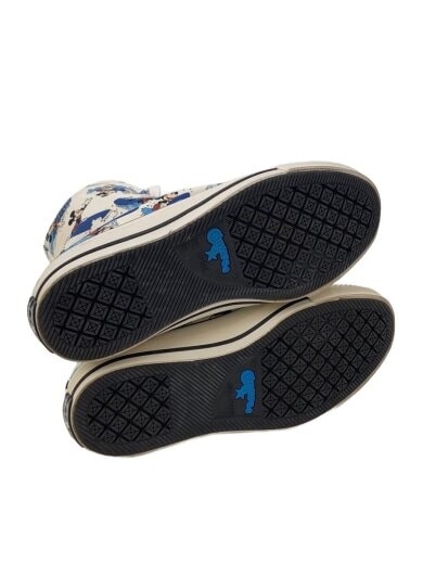 商品画像：ハイカットスニーカー/24cm/WHT/キャンバス/1CK746/波乗りミッキー 4