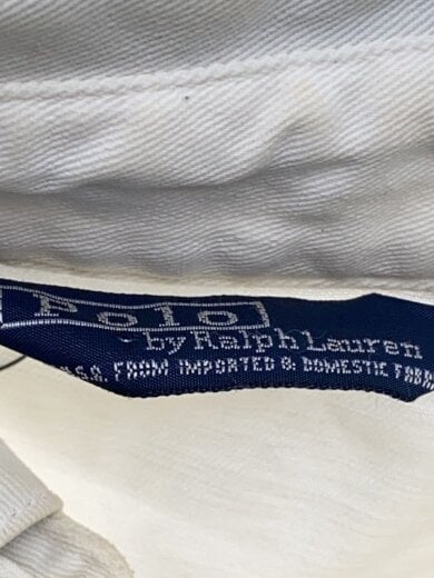 商品画像：スイングトップ/S/コットン/WHT/無地/FINOYA刺繍/シミ有 3