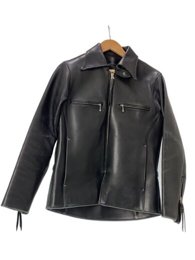 商品画像：Number One Leathers/レザージャケット・ブルゾン/36/牛革/BLK/無地 1