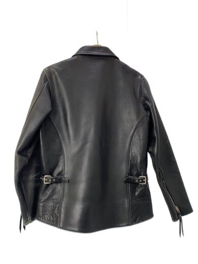 商品画像：Number One Leathers/レザージャケット・ブルゾン/36/牛革/BLK/無地 2