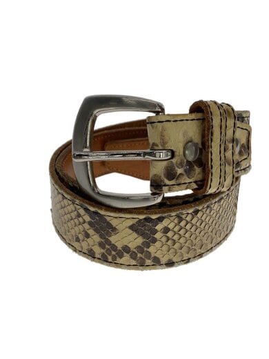 商品画像：パイソン柄/ベルト/レザー/アニマル/メンズ 1