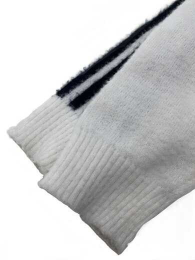 商品画像：ニット・セーター(厚手)/S/ポリエステル/WHT/無地/KD9397 6