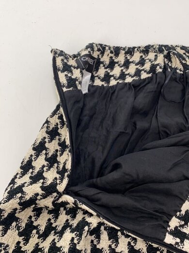 商品画像：スカート/42/シルク/BLK/千鳥格子/M5721 3