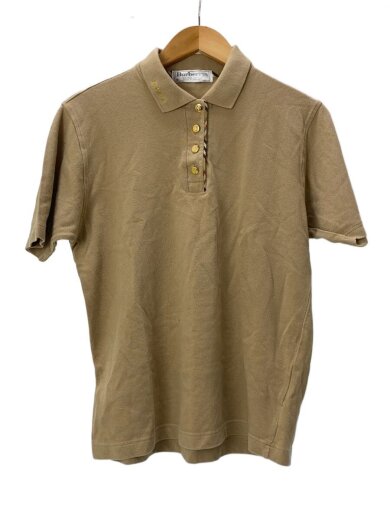商品画像：ポロシャツ/S/コットン/BEG/無地 1