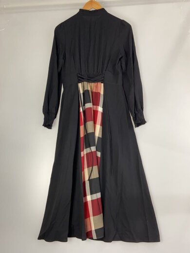 商品画像：長袖ワンピース/38/レーヨン/BLK/無地/55J18-880-09// 2