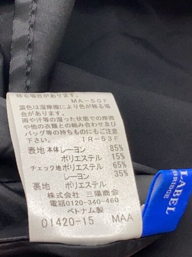 商品画像：長袖ワンピース/38/レーヨン/BLK/無地/55J18-880-09// 4