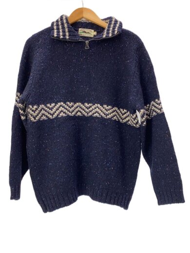 商品画像：HIGHLAND CRAFT/ニット・セーター(厚手)/M/ウール/NVY/総柄 1
