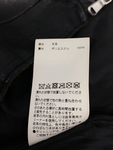 商品画像：レザージャケット・ブルゾン/2/レザー/BLK/無地/11222211206// 5
