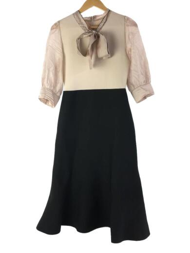 画像：JUSGLITTYボウタイニットワンピース/ノースリーブワンピース/2/ポリエステル/BEG/422679601