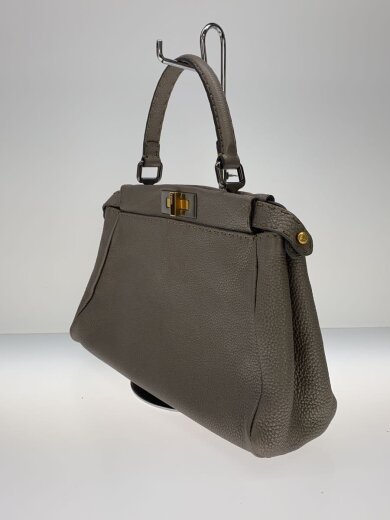 商品画像：全体に擦れ有/ピーカブー/ハンドバッグ/レザー/GRY// 2