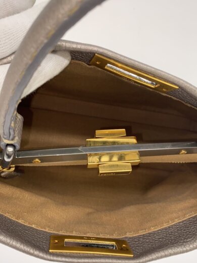 商品画像：全体に擦れ有/ピーカブー/ハンドバッグ/レザー/GRY// 6