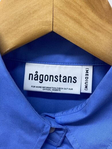 画像：nagonstansシャツ/M/ポリエステル/BLU/470HA830-03403