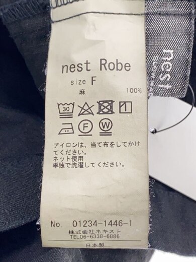 商品画像：23AW/ブラックリネンボックス吊りワンピース/FREE/リネン/BLK/01234-1446-1 4