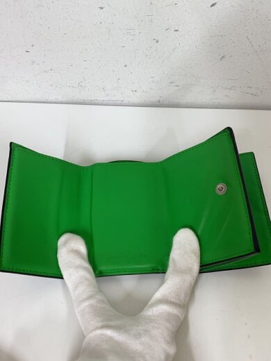 商品画像：イントレチャート/3つ折り財布/レザー/BLK/レディース 4