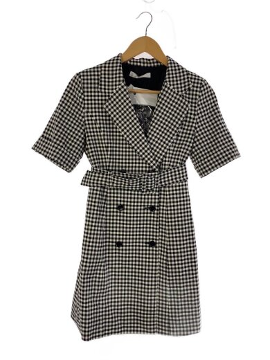 商品画像：半袖ワンピース/FREE/ポリエステル/BLK/チェック/sl172020217 1