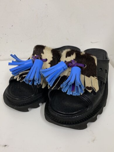 商品画像：サンダル/L/BLK/ハラコ 2