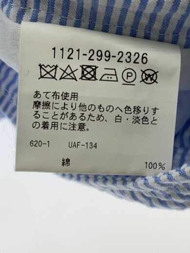 商品画像：テーラードジャケット/50/コットン/BLU/ストライプ/1121-299-2326 4