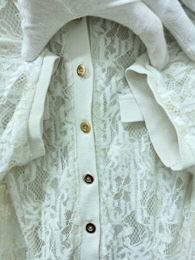 商品画像：25SS/レースポロドレス/シャツワンピース/0/ナイロン/WHT/SWFO251120 6