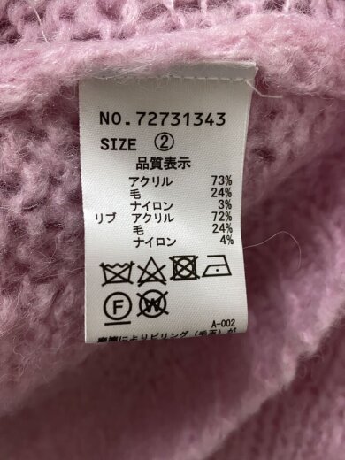 商品画像：ニット・セーター(厚手)/2/アクリル/PNK/72731343 5